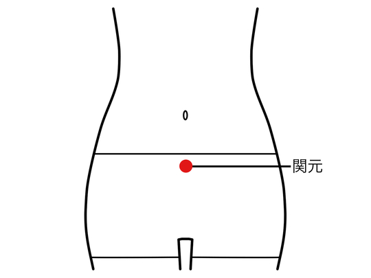 ツボ：関元